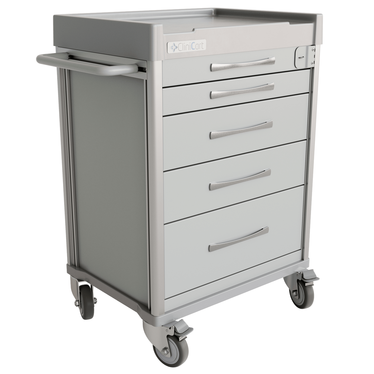 Clinicart Clinicart Emergency Trolley Cart in Silver