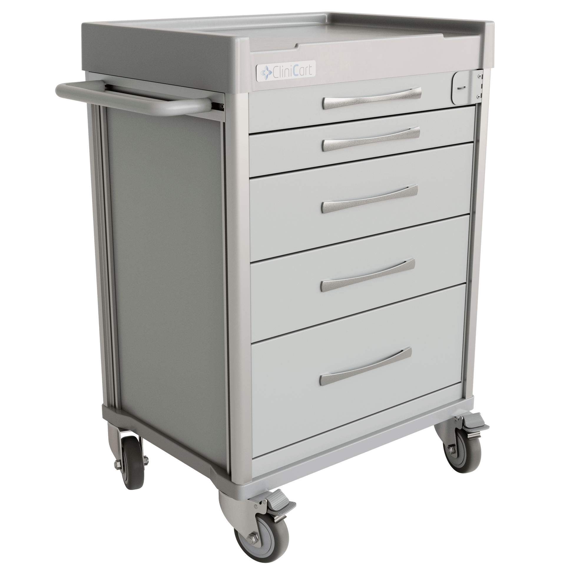 Clinicart Clinicart Emergency Trolley Cart in Silver