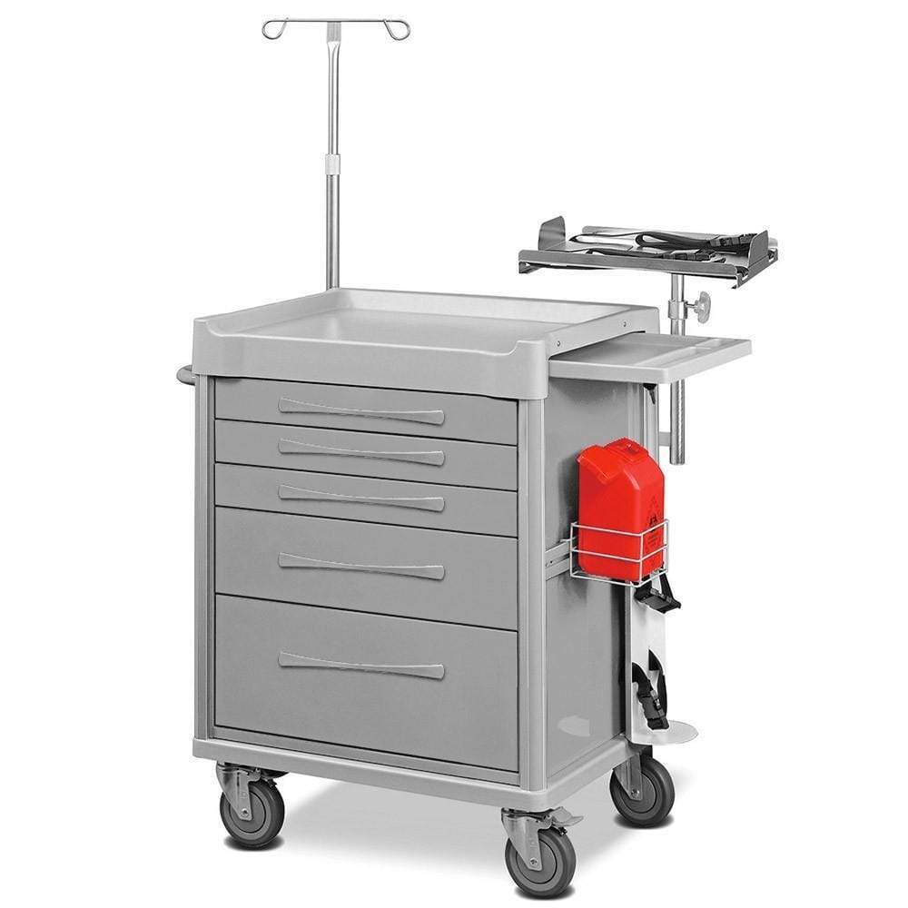 Clinicart Clinicart Emergency Trolley Cart in Silver