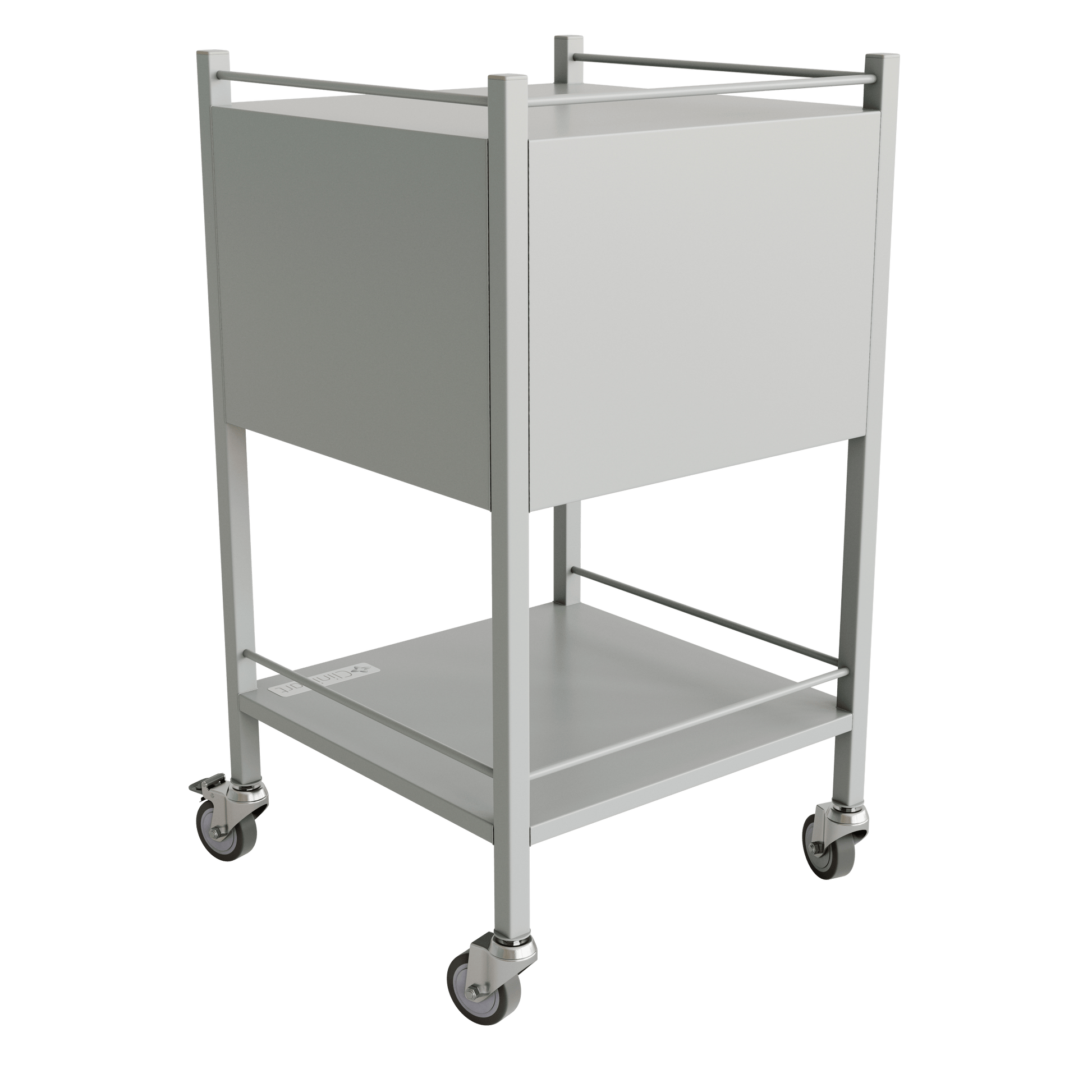 Clinicart Clinicart Instrument Trolley Silver 2 Drawer