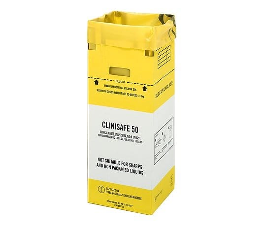 Clinisafe Flatpack 50 Litre Carton Sharps Container