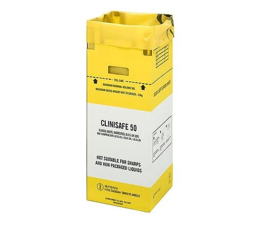 Clinisafe Flatpack 50 Litre Carton Sharps Container