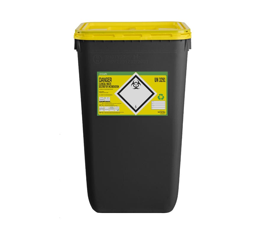 Clinisafe Sharps Container 60 Litre (Flat Lid)