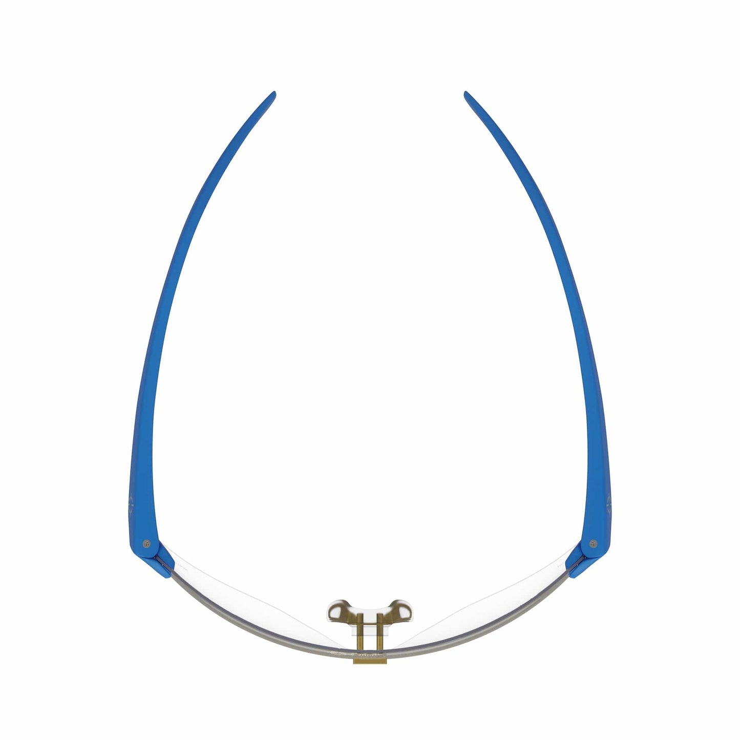 CliniSpecs Medical Safety Glasses Elite Cobalt with Gold Nose
