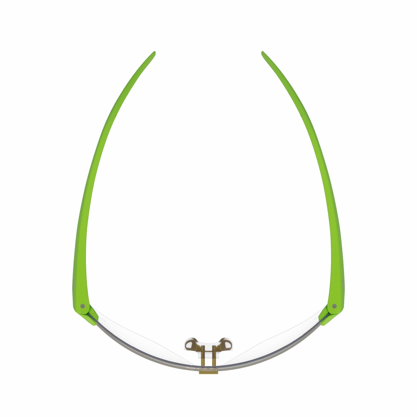 CliniSpecs Medical Safety Glasses Luminous Lime with Gold Nose