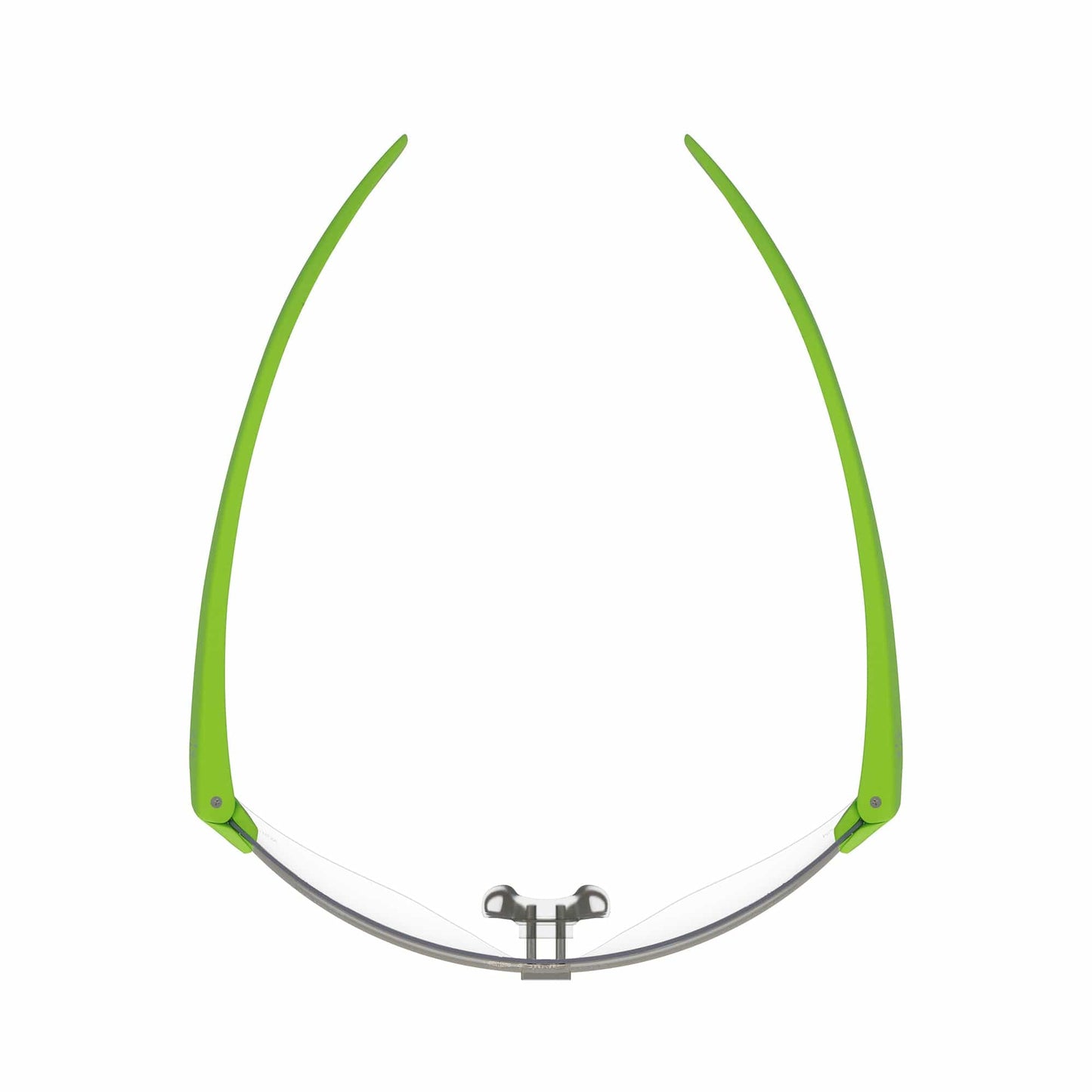 CliniSpecs Medical Safety Glasses Luminous Lime with Silver Nose