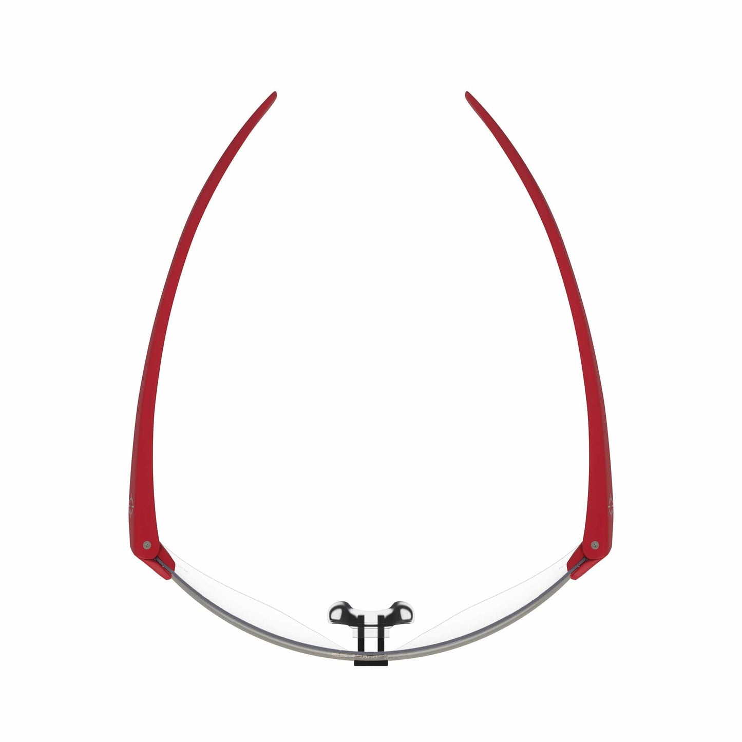 CliniSpecs Medical Safety Glasses Opulent Red with Black Nose