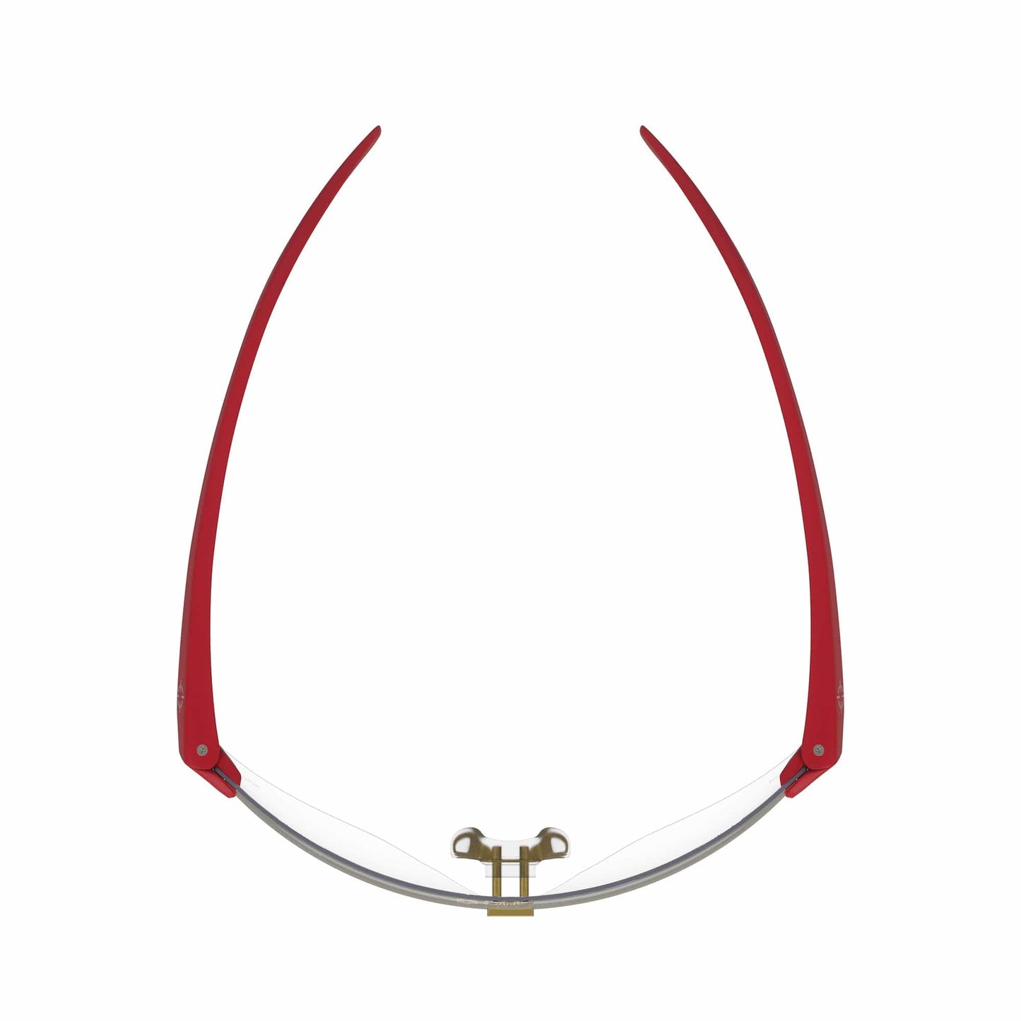 CliniSpecs Medical Safety Glasses Opulent Red with Gold Nose