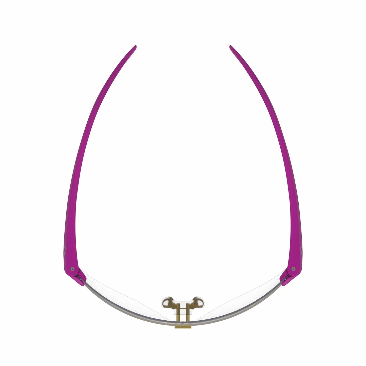 CliniSpecs Medical Safety Glasses Spectra Magenta with Gold Nose