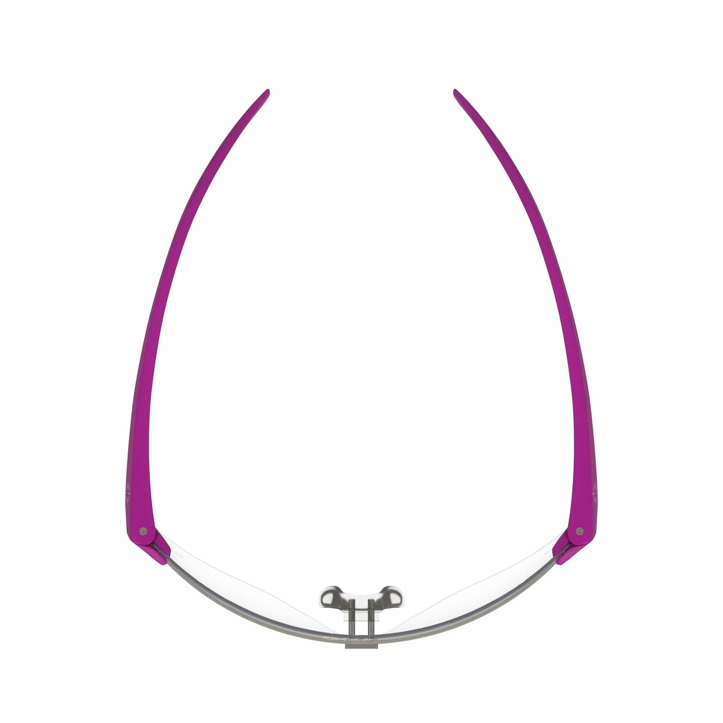 CliniSpecs Medical Safety Glasses Spectra Magenta with Black Nose
