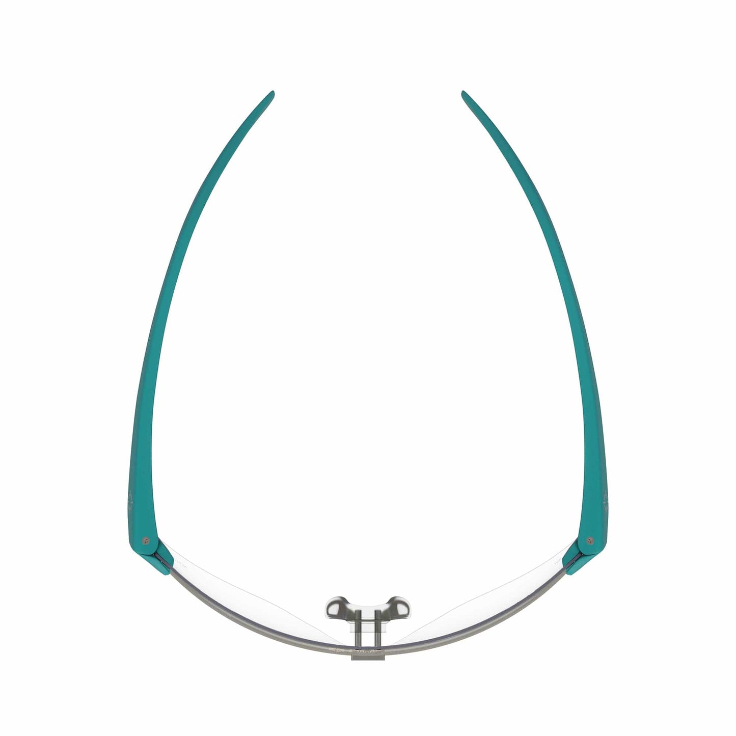 CliniSpecs Medical Safety Glasses Vector Teal with Silver Nose