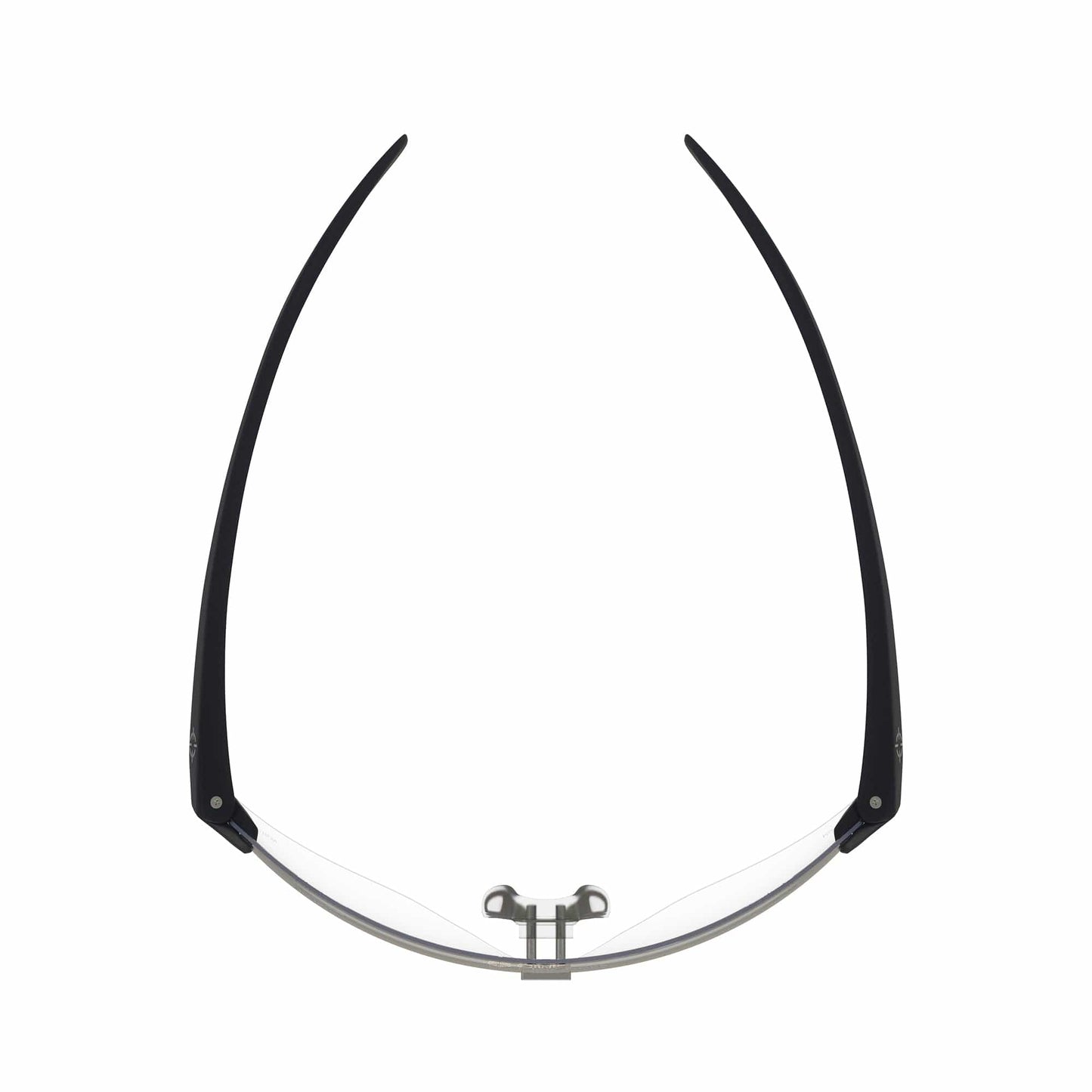 CliniSpecs Medical Safety Glasses Velvet Black with Silver Nose