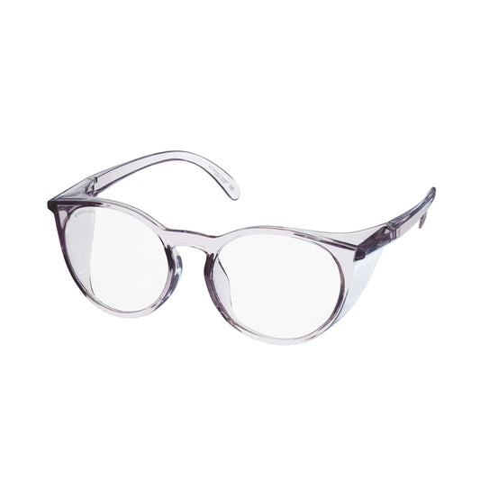 CliniSpecs Safety Glasses Round in Noble Purple