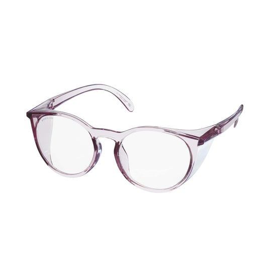 CliniSpecs Safety Glasses Round in Pulse Pink