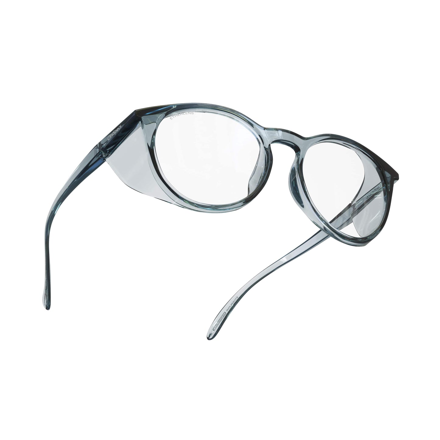 CliniSpecs Safety Glasses Round in Regal Navy