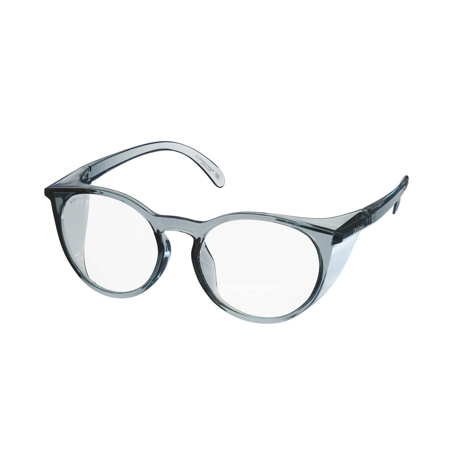 CliniSpecs Safety Glasses Round in Regal Navy