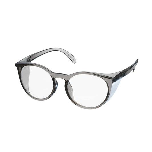 CliniSpecs Safety Glasses Round in Velvet Grey