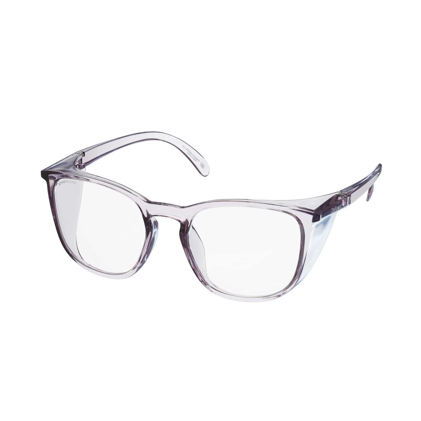 CliniSpecs Safety Glasses Square in Noble Purple