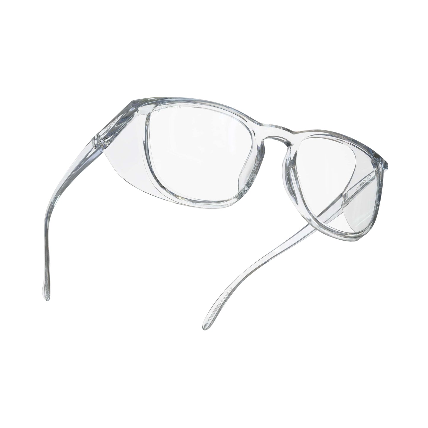 CliniSpecs Safety Glasses Square in Optic Clear