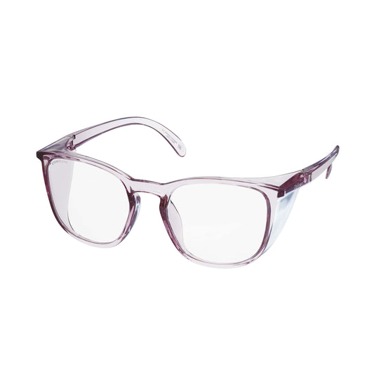 CliniSpecs Safety Glasses Square in Pulse Pink