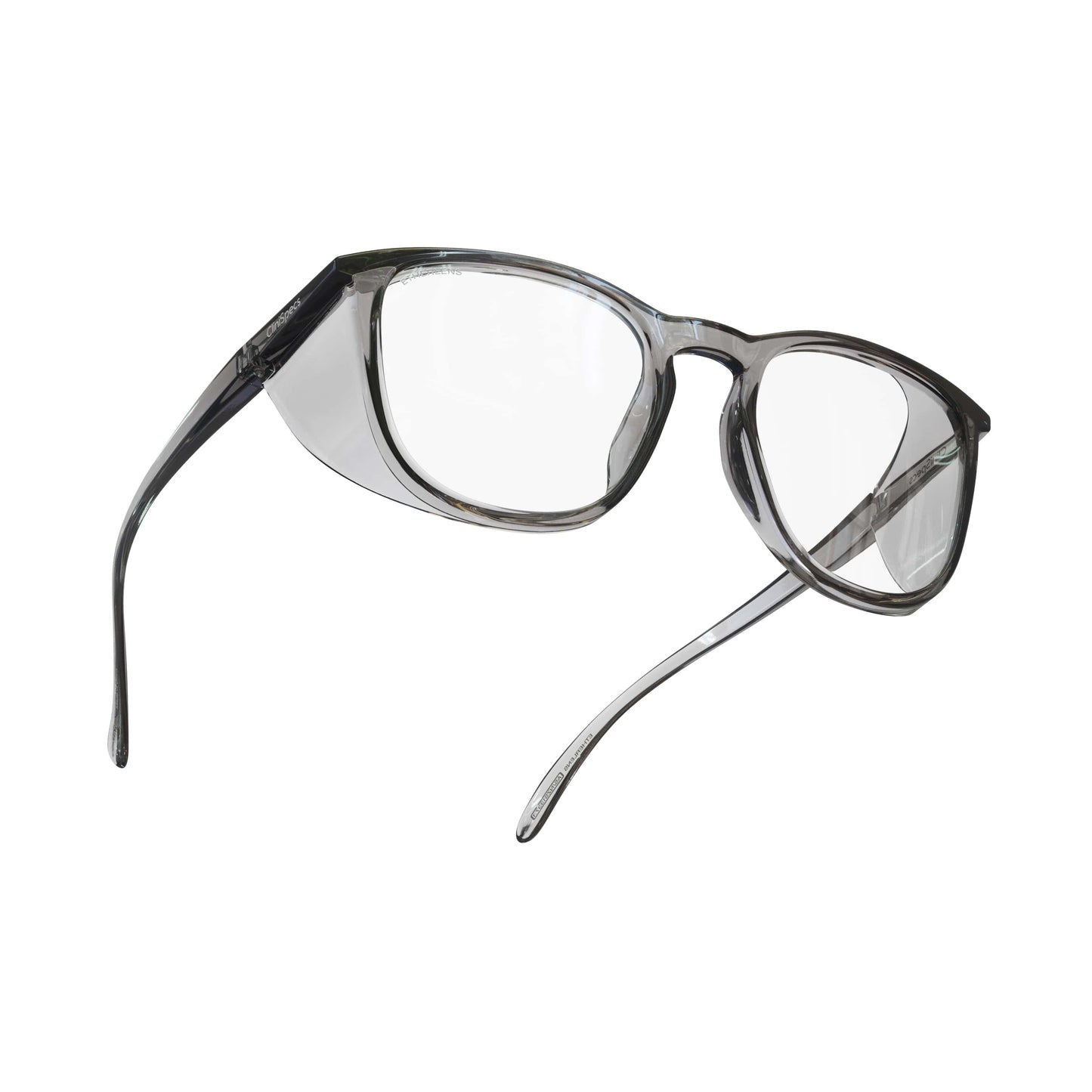 CliniSpecs Safety Glasses Square in Velvet Grey