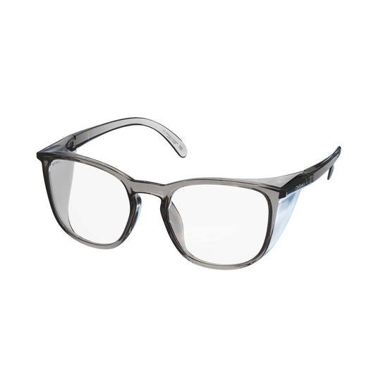 CliniSpecs Safety Glasses Square in Velvet Grey