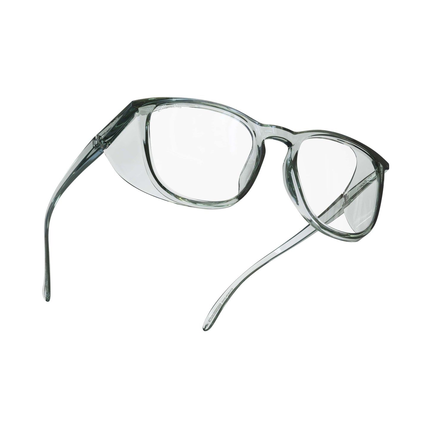 CliniSpecs Safety Glasses Square in Vital Green