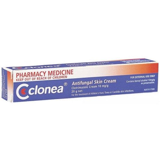 Clonea Antifungals Clonea Antifungal Skin Cream 20g - Clotrimazole 1%