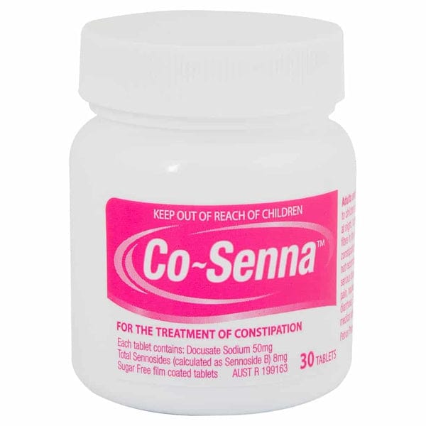 Cusena Co-Senna Tab 30 (Docusate Sodium 50mg Senna 8mg Tab) – Medshop Australia