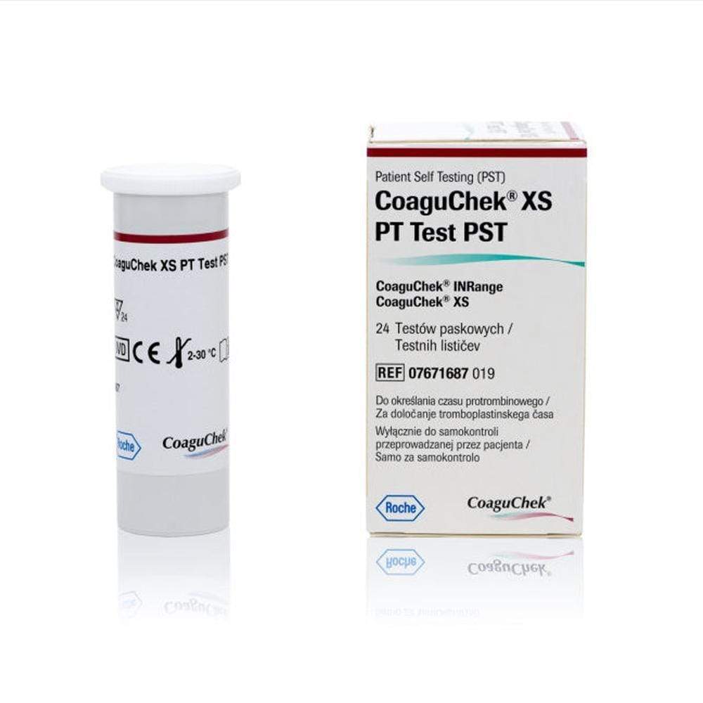 CoaguChek Coagulation Test Strips 24 Strips CoaguChek INRange XS PST Test Strips