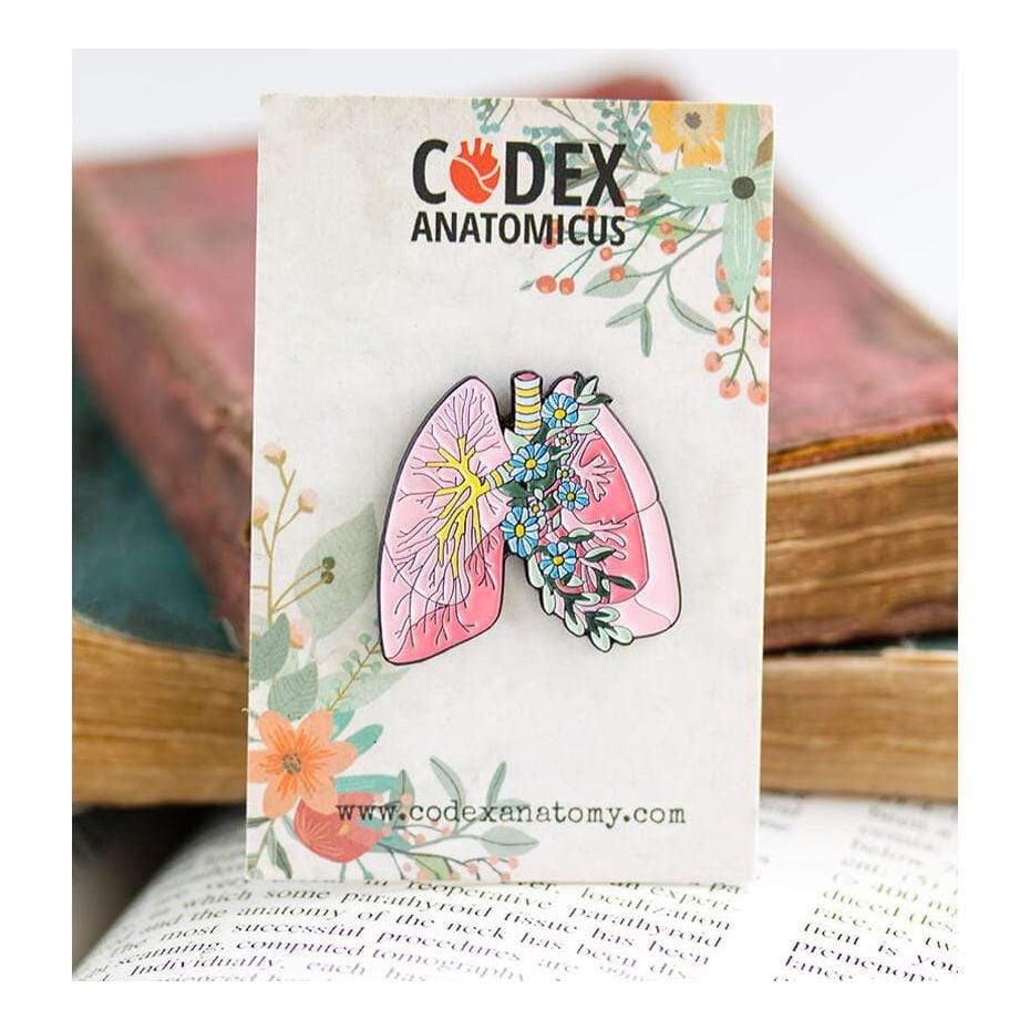 Codex Anatomicus Enamel Pin Anatomical Lung Pin
