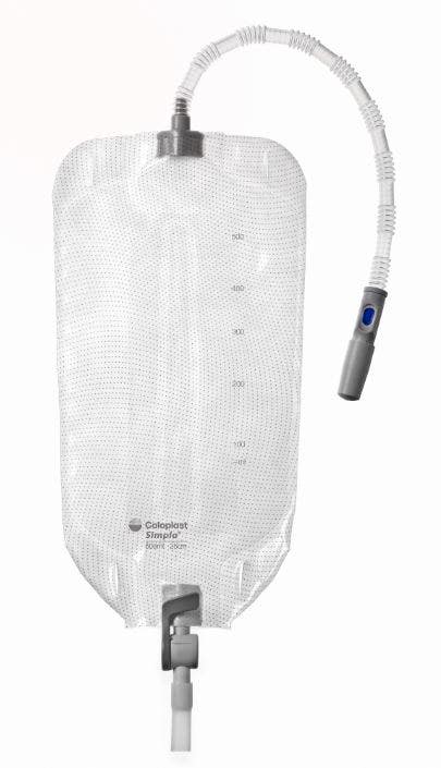 Coloplast Simpla Profile Long Tube Leg Bag 25cm 500mL (sterile)