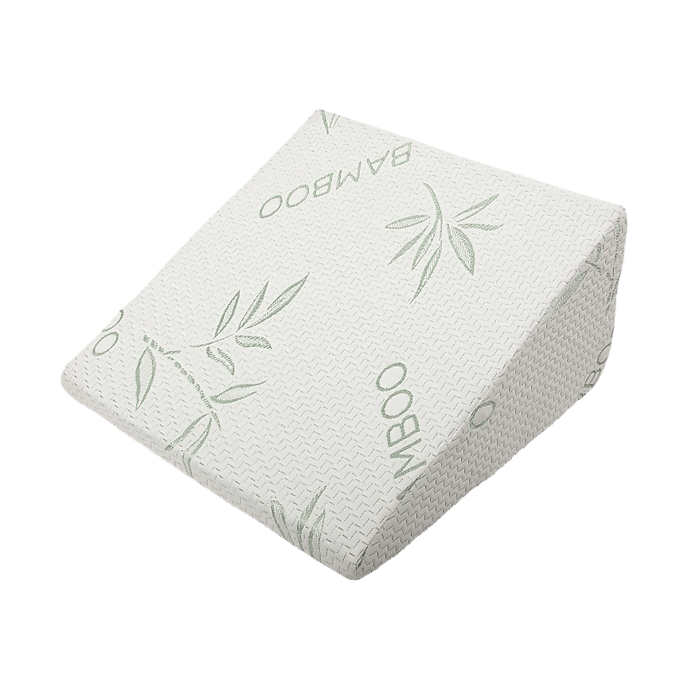 Cool Gel Memory Foam Bed Wedge Pillow Cushion Neck Back Support Sleep with Cover