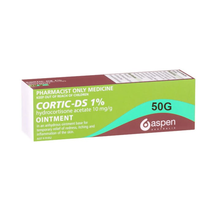 Aspen Pharmacare Corticosteroids Cortic-DS Cream 1% 50g - Hydrocortisone Acetate