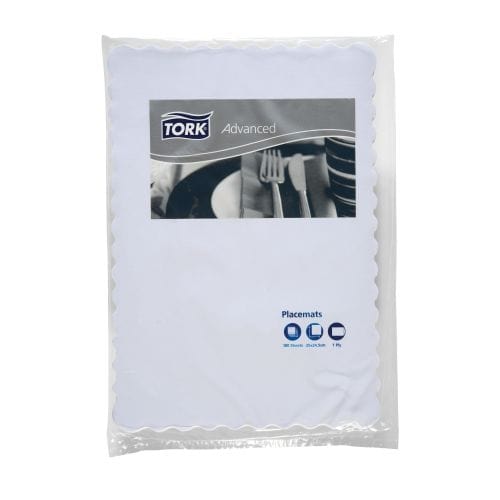Costsavers Dining & Takeaway Costsavers Placemat Scalloped Edge White 350x245