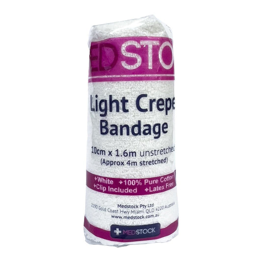 Crepe Bandage Light 10cm x 1.6m (4m stretched)bag