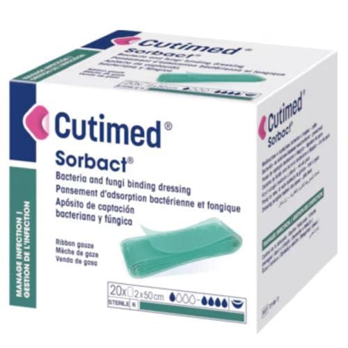 CUTIMED SORBACT RIBBON GAUZE 2x50cm (20)
