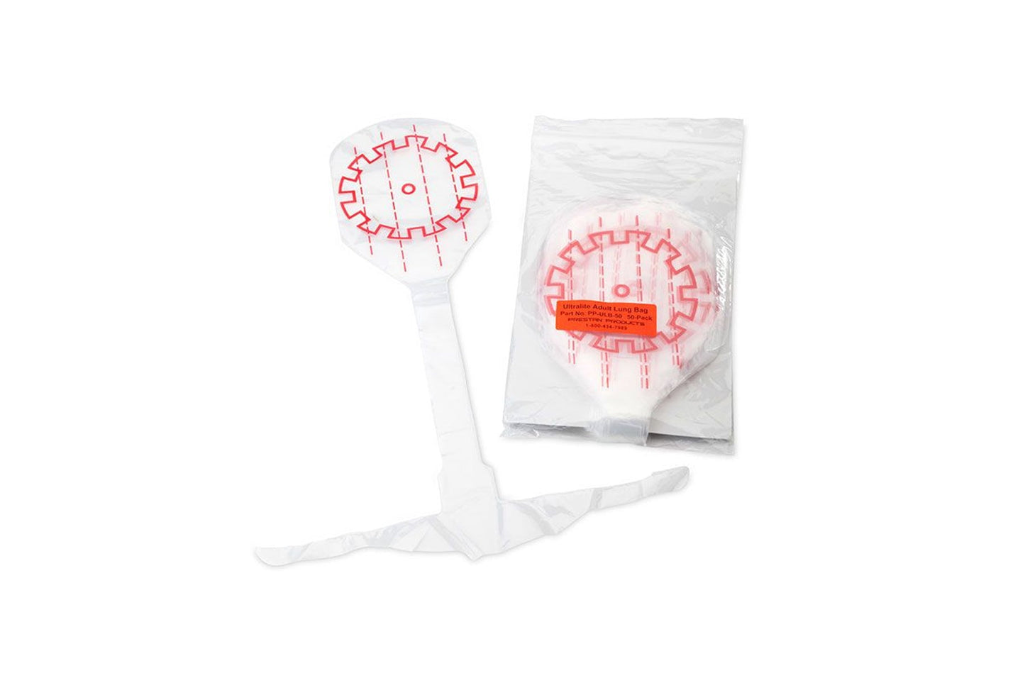 Prestan Professional Adult Face Shield/Lung Bags for Ultralite Manikin
