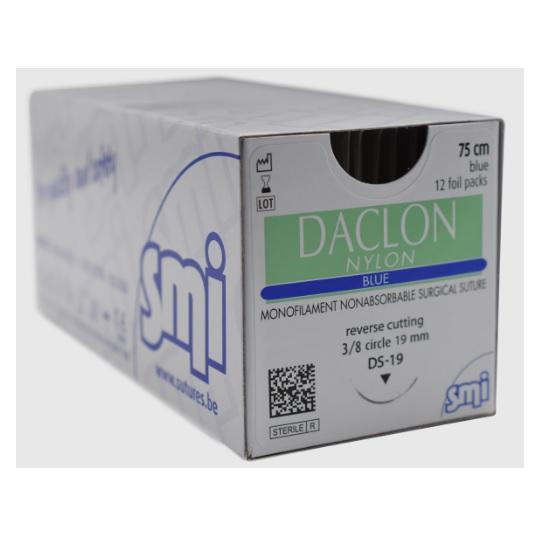 Daclon Nylon 3-0 24mm RC 45cm Blue