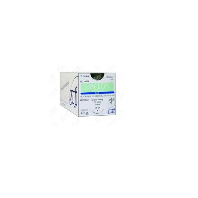Daclon Nylon 4-0 19mm RC 45cm Blue