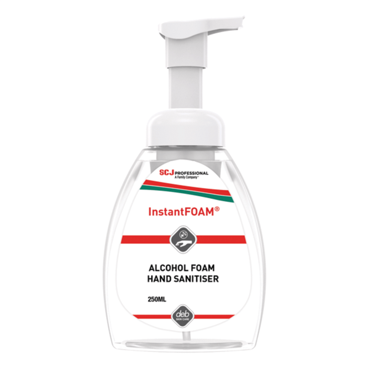 Deb InstantFoam Pump Hand Sanitizer with Moisturiser 250ML