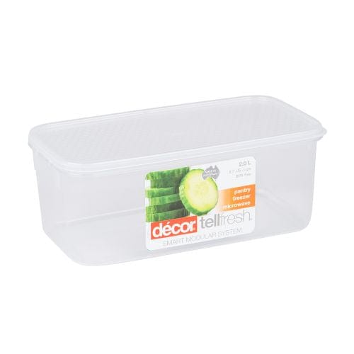Décor Kitchen Equipment Decor Tellfresh Oblong Container 2L