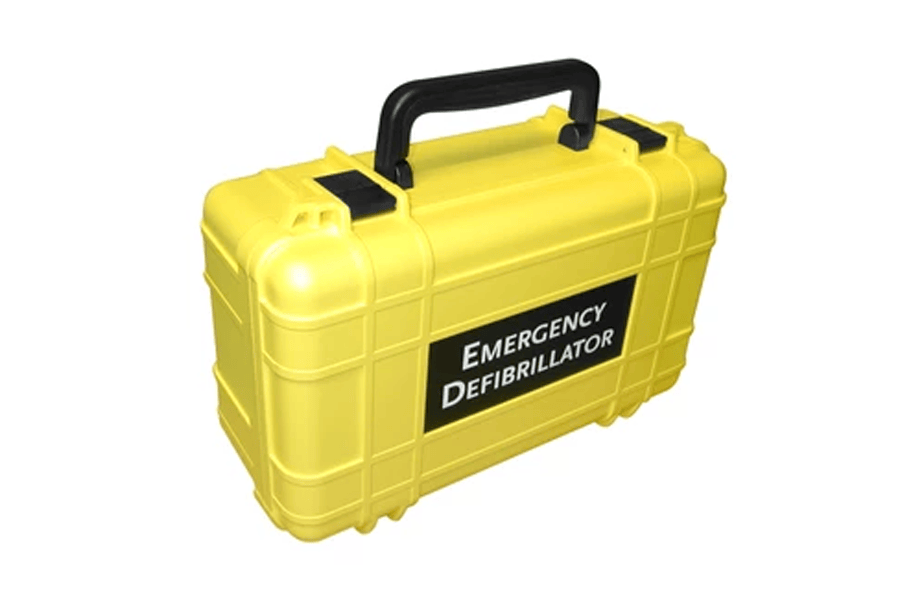 Deluxe Hard Carrying Case - Yellow (for Defibtech LIFELINE SEMI AND AUTO UNITS ONLY)