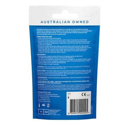 Ozdent Dental Cements Dentafix Temp Filling