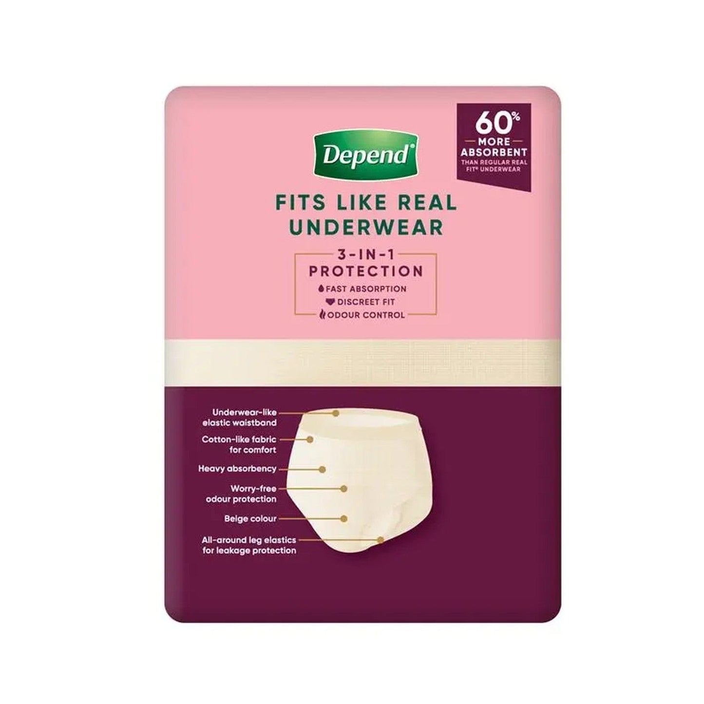 Depend Real Fit for Women Super