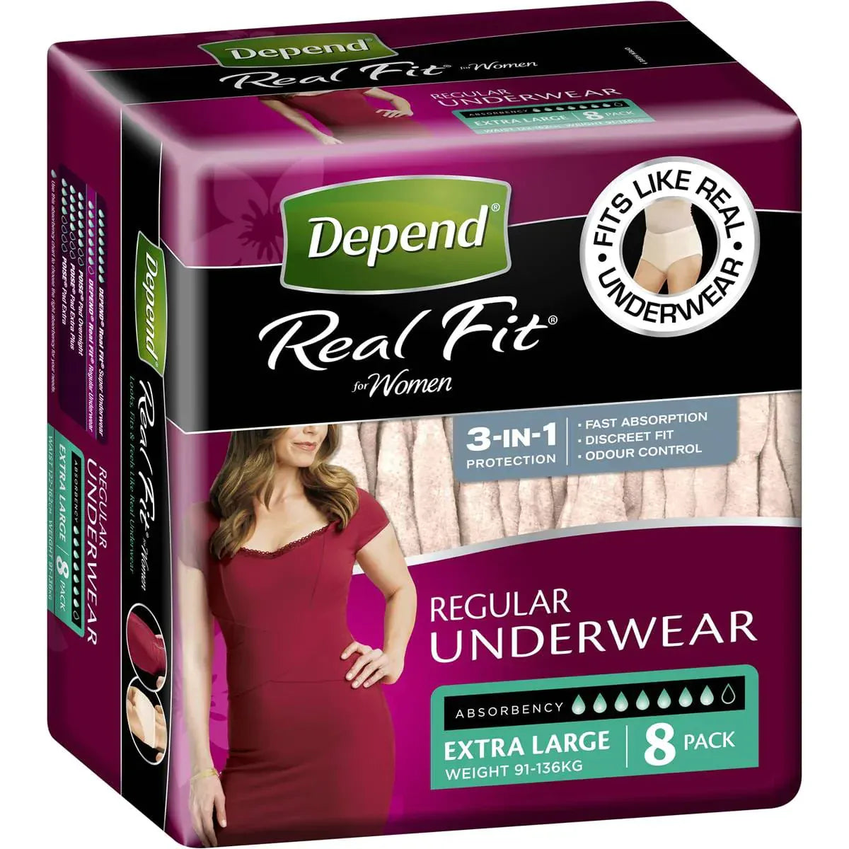 Depend Real Fit for Women Underwear