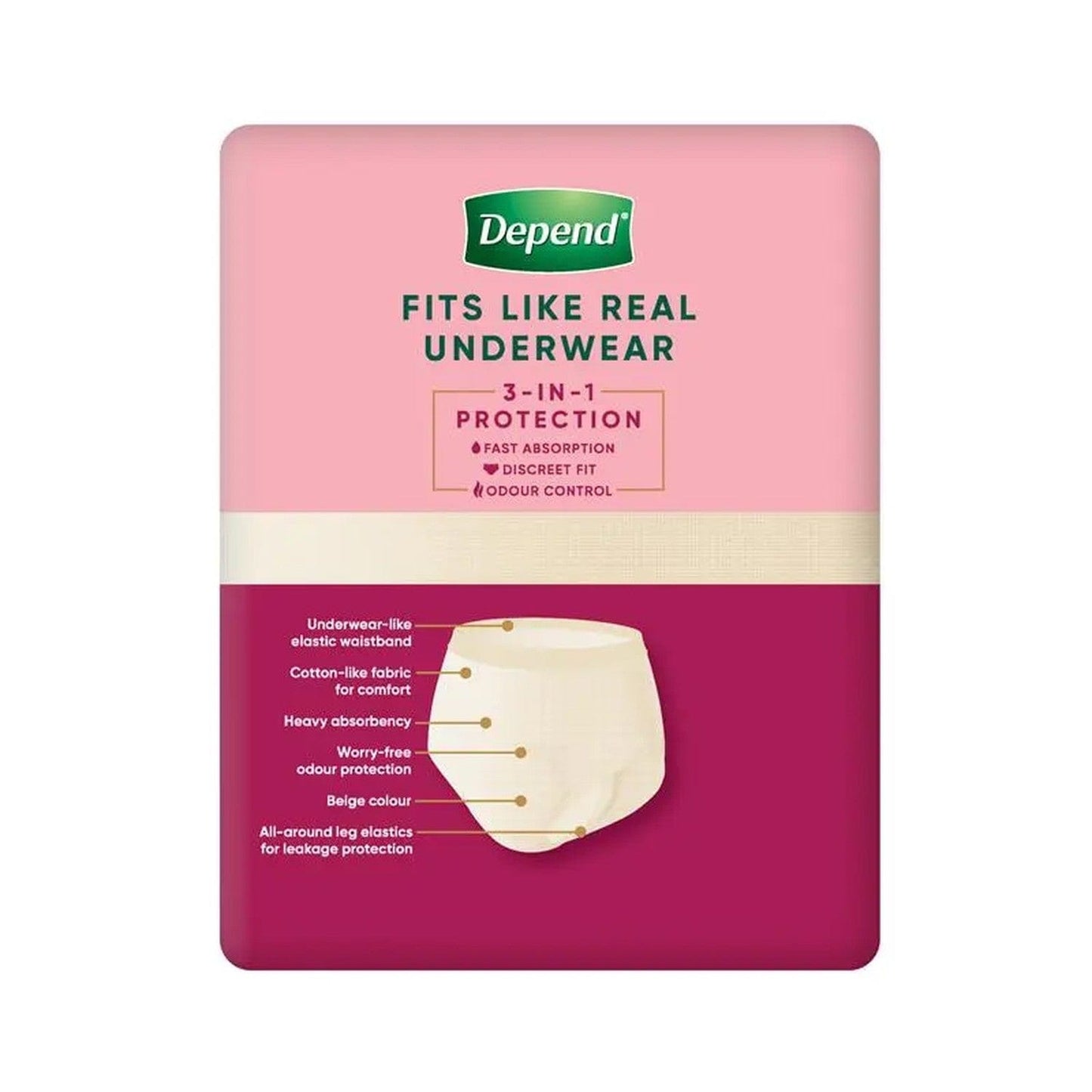 Depend Real Fit for Women Underwear