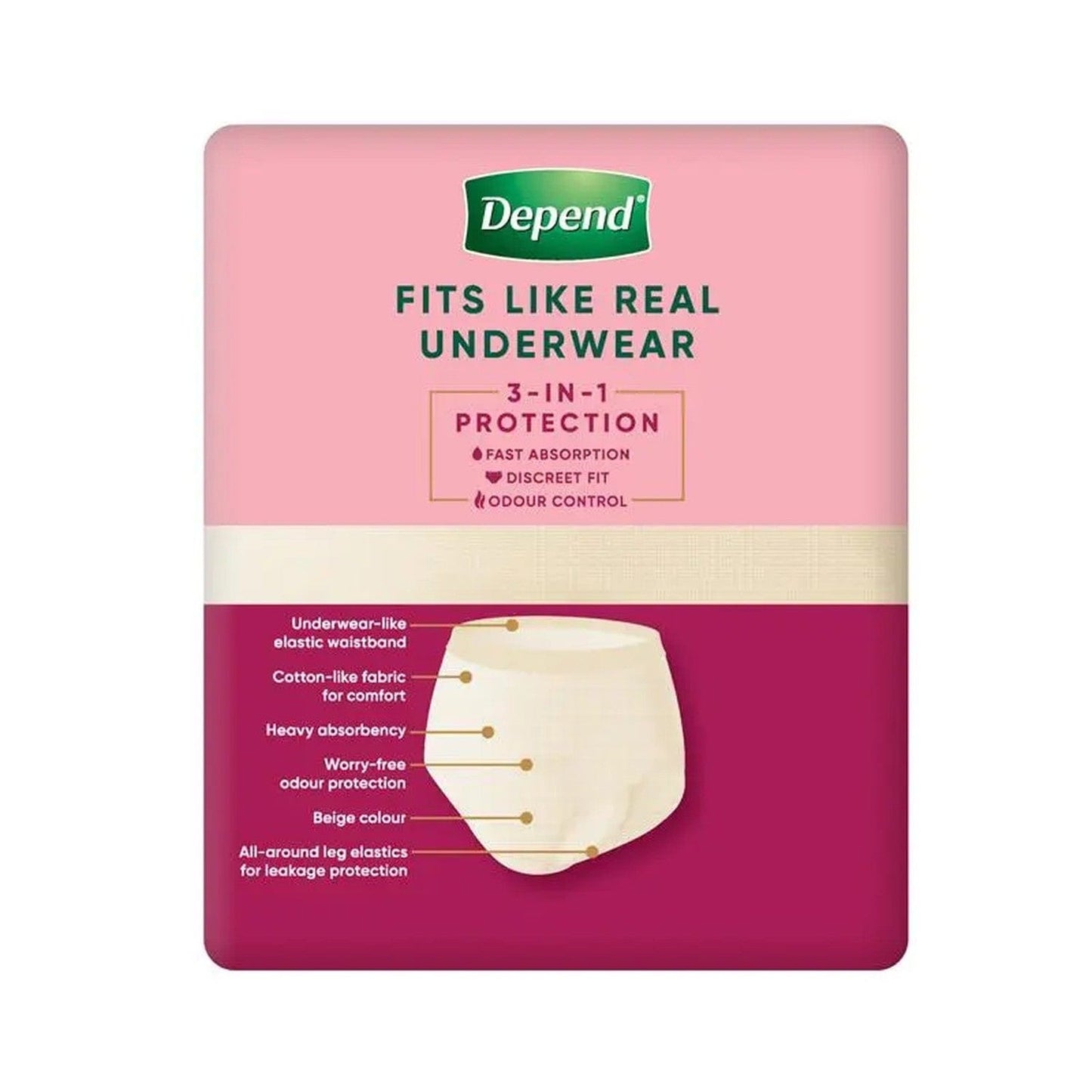 Depend Real Fit for Women Underwear