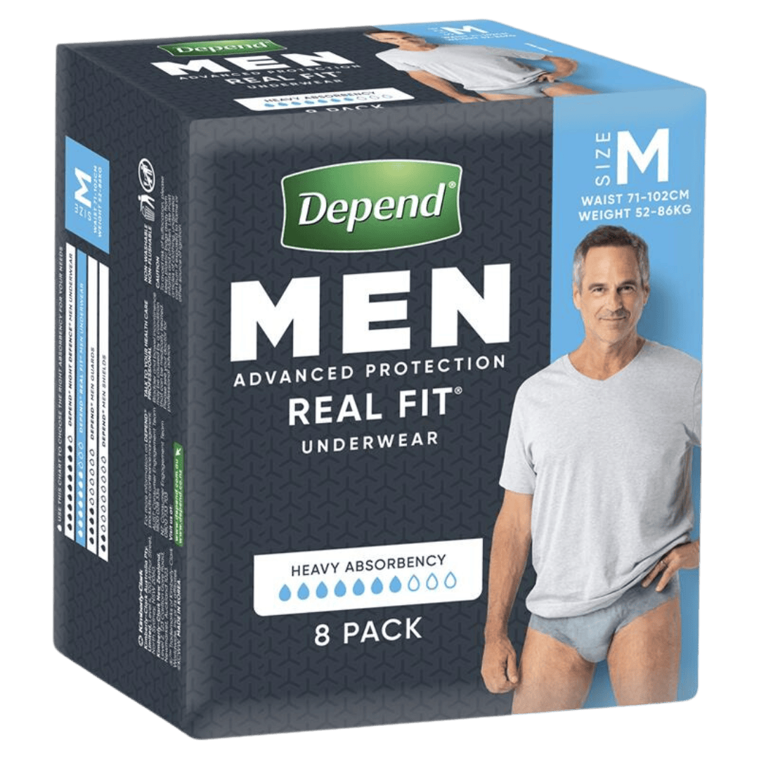 Depend Real Fit Regular Underwear for Men