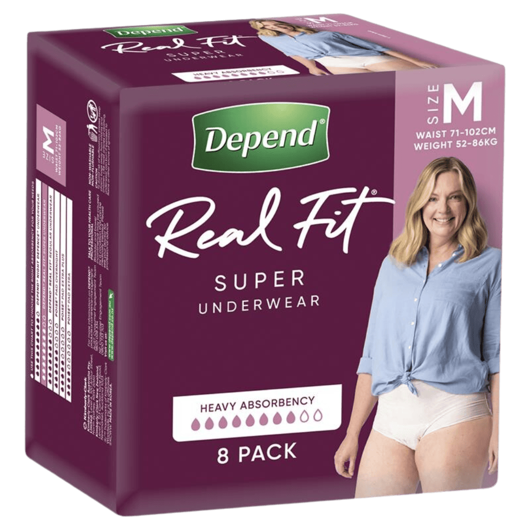 Depend Real Fit Regular Underwear for Women Nude